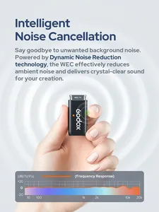 GODOX Système de microphone sans fil 2.4GHz WEC kit2 pour appareils photo <span class=keywords><strong>Sony</strong></span> Max 200m Los Range pour interviews Commentaires en direct Tournage - Product Image 4