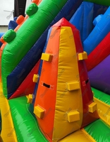 Nouvelles Conceptions de Blocs de Construction Gonflables, Toboggan à Obstacles Gonflable, Château Gonflable Coloré, Équipement de Jeux Extérieurs pour Fêtes