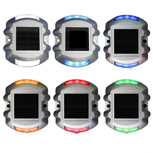 Bornes routières solaires en forme <span class=keywords><strong>de</strong></span> fer à cheval, feux stroboscopiques nocturnes, signal lumineux, bornes routières en aluminium coulé - Product Image 6