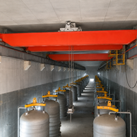 Grúa Puente de Doble Viga de 150 Toneladas con Motor VFD, Diseño Europeo, Directo de Fábrica