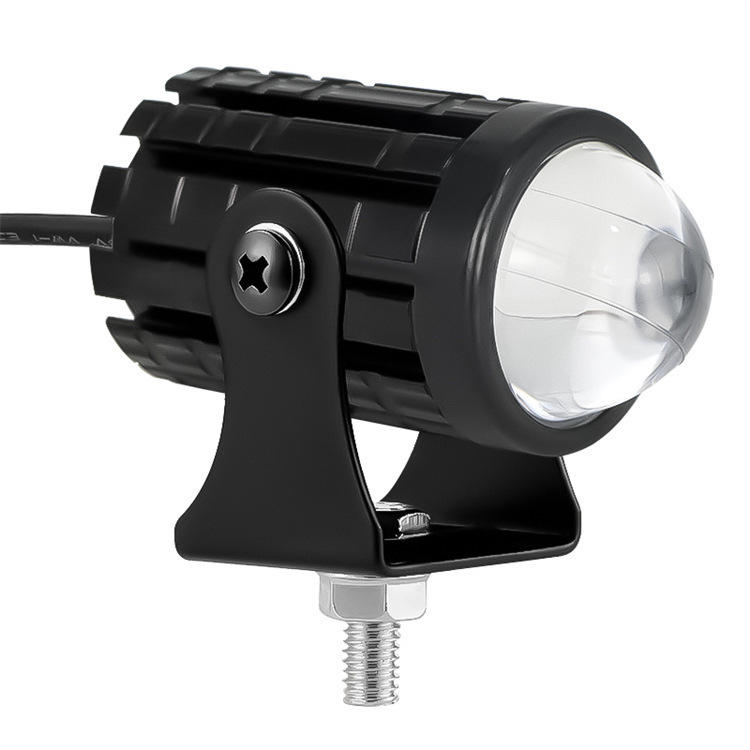 1pcs Dual Color Motorcycle LED Work Lights High Low Beam Mini Driving Fog Light LED Motorcycle Headlight for Motorbike