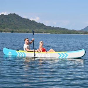 En Stock 13,8 pies 422cm <span class=keywords><strong>alta</strong></span> presión gota puntada plegable canoa <span class=keywords><strong>Kayak</strong></span> océano río lago inflable <span class=keywords><strong>Kayak</strong></span> Paddle <span class=keywords><strong>Kayak</strong></span> - Product Image 5
