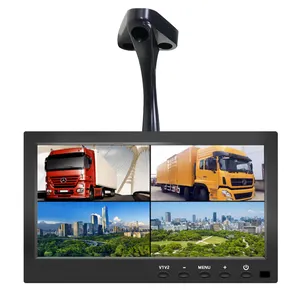 10.1Inch All-In-One Sd Kaart Dvr Auto Monitor 4Camera Truck Monitor