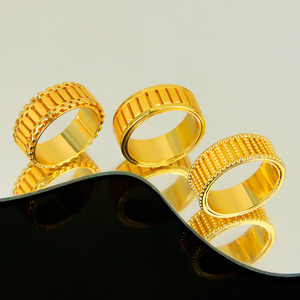 Anillos de Diseñador de Moda Personalizados al por Mayor, Anillos de Lujo para Mujer Chapados en Oro de 24k Que No Se Deslustran, para Usar en Fiestas - Product Image 5