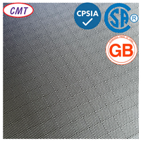 Tissu Oxford en polyester noir 420D écologique avec grille de 0,7 cm, certifié SOR/2016-193, idéal pour sacs étanches de bateau et sacs de pont de kayak