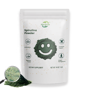 Haccp OEM Spirulina Powder Green Superfood Immune Support Nutrient-Dense <b>Supplement</b> - Product Image 1