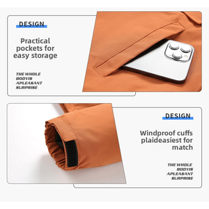 Veste à capuche unisexe pour l'automne et l'hiver avec fermeture éclair, microfleece enduit, softshell pour l'alpinisme, les loisirs et les sports - Product Image 5