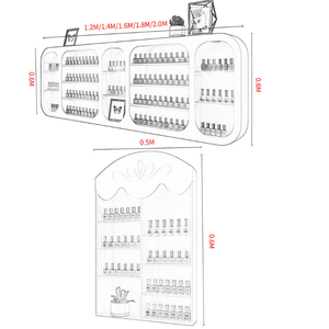 Modern Wood <b>Mirror</b> Station with Multiple <b>Storage</b> Space Portable & Eco-Friendly for <b>Salon</b> & Supermarket Use - Product Image 6