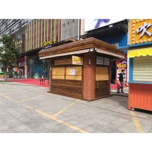 Kiosque alimentaire mobile en acier inoxydable, espace de préparation extérieur carré de 4,8 m, alimentation intégrée, montage facile, origine Yunnan - Product Image 2