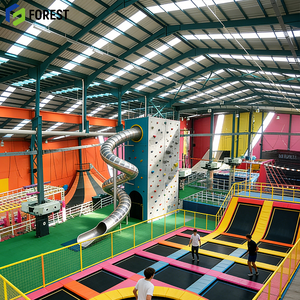 Steel Structure Trampoline Arena Automatic Hub Factory Safety Padding Sustainable Installation Long Lasting Reliable - Product Image 1