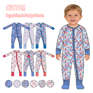 Grosir Romper Bayi Bambu MOQ Rendah Piyama Butik Tidur Bayi Baru Lahir Berkualitas Tinggi Kotak Misteri Bayi Populer Satu Set - Product Image 4