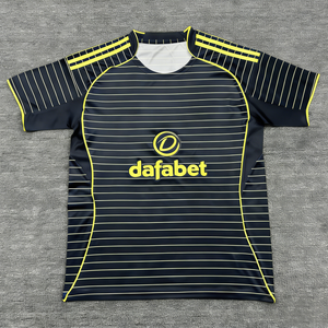 Maillot de football d'extérieur des Celtics 2025/26 à col ras du cou, manches courtes, séchage rapide, en polyester, imprimé avec design personnalisé pour l'été - Product Image 1