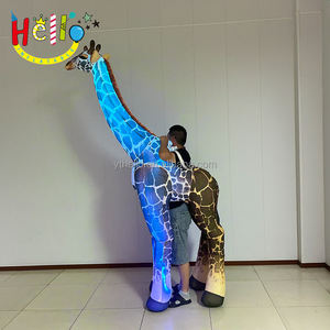 Costume animal <span class=keywords><strong>gonflable</strong></span> personnalisé géant de girafe de modèle réaliste <span class=keywords><strong>gonflable</strong></span> de girafe pour l'affichage - Product Image 6