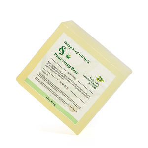 <span class=keywords><strong>Base</strong></span> de jabón de aceite de semilla de cáñamo transparente de forma cuadrada personalizada de 1LB 454G <span class=keywords><strong>para</strong></span> hacer jabón - Product Image 3