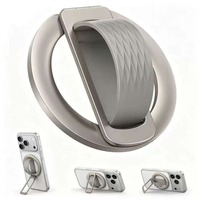 Support de téléphone magnétique flexible en silicone N52, rotation à 360 degrés, antidérapant, support universel pour smartphone, utilisation sur bureau