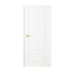 Puerta de Madera Sólida de 5 Paneles, 36 x 80 Pulgadas, Acabado Interior Tradicional para Cocina - Product Image 1