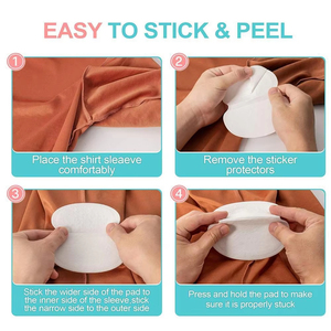 Almohadillas absorbentes de sudor para <span class=keywords><strong>axilas</strong></span> para el verano, almohadillas ultrafinas desechables contra el sudor, pegatinas anti sudor para <span class=keywords><strong>axilas</strong></span> - Product Image 2