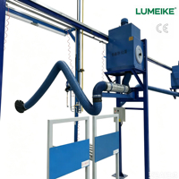 Nouveau purificateur de fumées de soudage mural avec bras d'aspiration et filtre à cartouche pour usage industriel
