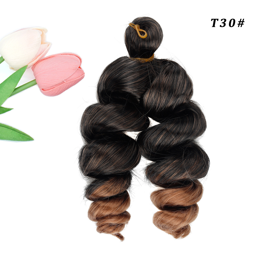 Vast Hair KAMA 12-Inch Silky Italy Synthetic Hair Braids High Temperature Fiber French Loose Curl Box for Kids Black Women thumbnail 3