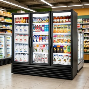 Vitrina Comercial para Bebidas, 3 Puertas, Diseño Bajo Mostrador, Gran Capacidad para Almacenamiento de Productos a Granel - Product Image 6