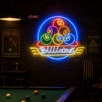Winbo Dropshipping Enseigne néon LED personnalisée, Logo et nom sur mesure, Décoration intérieure, Conception gratuite, Enseigne néon pour billard, Enseignes électroniques