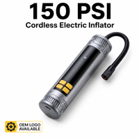 Compresseur d'air portable rechargeable 150 PSI avec LED pour gonflage de pneus et vélos
