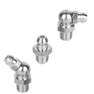 1/8"-28 1/8"-27 1/4"-28 1/4"-19 3/8"-19 NPT BSP Male Thread 304 Stainless Steel Grease Nipple Lubrication Grease Fitting
