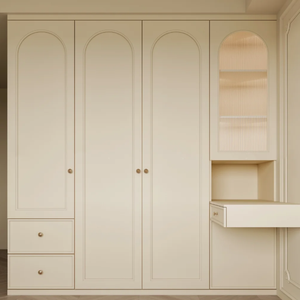 Fabricante de Muebles personalizados Muebles de dormitorio Diseño de armario moderno modular de madera Armario de dormitorio Estilo minimalista - Product Image 5