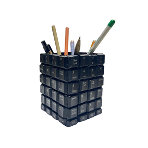 Creative Keyboard Keycap Pen Holder Recycled Computer Key <b>Organizer</b> <b>Desktop</b> Stationery Storage Box Eco Friendly Desk Decor - Product Image 1