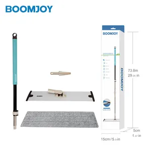 Boomjoy novo fabricante esfregão, limpador chão de microfibra mágico dobrável limpador