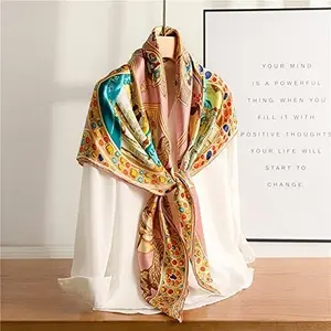 custom l ogowomen spring twill silk hijab satin scarf new style silk scarf