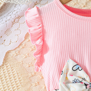 Ropa para Niños de 4 a 8 Años, Vestido de Verano con Estampado de Flores y Lazo, Elegante, Transpirable y Ecológico - Product Image 4