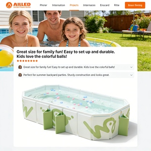 Meilleures ventes de piscines pliables en PVC pour l'extérieur, grandes piscines pour la maison, le jardin et la cour - Product Image 5