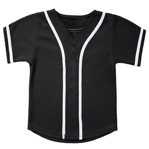 Grosir kaus Baseball anak-anak, baju atasan olahraga bisbol berkancing Hip Hop pribadi untuk anak laki-laki dan perempuan - Product Image 4