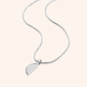 <span class=keywords><strong>Collana</strong></span> Inspire in Acciaio Inossidabile Placcato Oro 18K PVD <span class=keywords><strong>con</strong></span> Motivo Anguria Palestinese e Catena a <span class=keywords><strong>Serpente</strong></span>, Gioiello Unisex da Regalo - Product Image 3