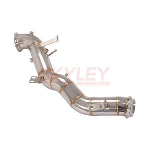 SKYLEY  Downpipes d'échappement Performance T304 pour Mercedes Benz C43 <span class=keywords><strong>C63</strong></span> GLC43 AMG W206 2.0T <span class=keywords><strong>S</strong></span> E V4 M139 2024 Downpipe droit - Product Image 1