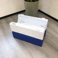 Recycelbare Faltbare Stapelbare Kunststoff-Wellpappe Lagerboxen für Socken und Kleidung