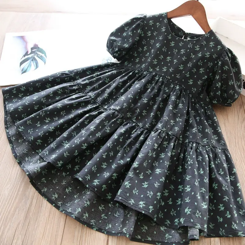 Factory hot selling summer children chiffon lovely dress wholesale at low prices