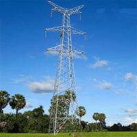 Torre de Acero Autoportante con Estructura de Acero Angular, Galvanizada en Caliente, para Línea de Transmisión de Energía de Alto Voltaje, 30 Años de Garantía