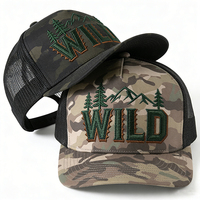 Gorra de Camionero Deportiva de Malla con Diseño Original Heycap, Gorra de Camuflaje con Logotipo Personalizado de Moda, Gorra de 5 Paneles con Visera Ligeramente Curvada para Hombre