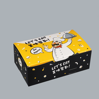 Conception personnalisée de vos propres logos, papier kraft alimentaire recyclable, gaufrage, laminage mat, toutes tailles, jetable, pour poulet frit