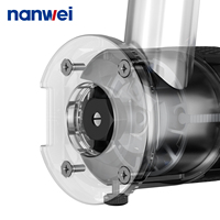 Fresadora de madera inalámbrica compacta NANWEI con batería de litio, base fija, brocas de recorte y 6 velocidades variables para trabajar la madera