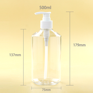 Bouteilles de recharge en plastique PET pour shampoing, <span class=keywords><strong>gel</strong></span> douche et lotion, avec pompe, 200/300/500 ml, flacon pour désinfectant pour les mains - Product Image 4