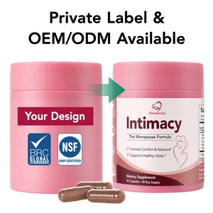 Chinaherbs Private Label <b>Menopause</b> Intimacy & Comfort Capsules Custom Formula Shatavari Cranberry Vegan Supplement Manufacturing - Product Image 1