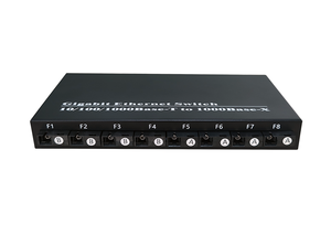 สวิตช์แปลงสัญญาณมีเดียกิกะบิตอีเธอร์เน็ตขายดีจากโรงงาน ระยะ 20 กม. 8 SC +2 RJ45 สวิตช์ไฟเบอร์ออปติก ตัวแปลงสัญญาณมีเดียใยแก้วนำแสงสำหรับเครือข่าย - Product Image 6