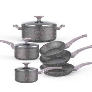 Idées 2020 — ensemble d'ustensiles de cuisine antiadhésifs en aluminium, casseroles et poê<span class=keywords><strong>les</strong></span> personnalisées, nouveau produit - Product Image 2