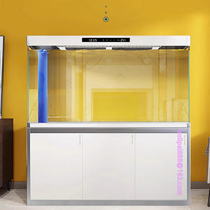 סט אקווריום מזכוכית שקופה במיוחד ללא ברזל עם ארון, מידות בהתאמה אישית מ-60 ס\\\"מ עד 195 ס\\\"מ - Product Image 1