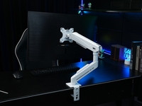 Nouveau support de moniteur réglable pour bureau, bras à ressort à gaz, VESA 75x75/100x100, inclinaison, rotation, mouvement complet, station de travail pour jeux, 40 kg