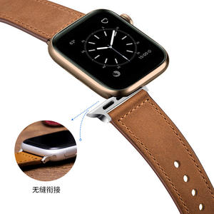 Correa de cuero para Apple Watch, hebilla de cuero genuino de 20mm y 22mm para IWatch, correa Universal de 38mm y 42mm - Product Image 2