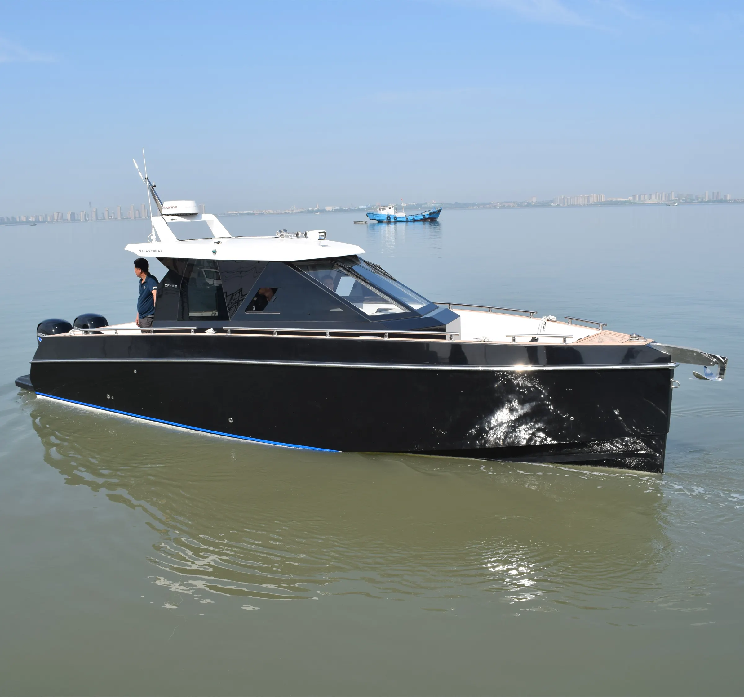 Bateau de sport, grande vitesse, de loisirs, en fibre de verre, 33ft, nouveau design